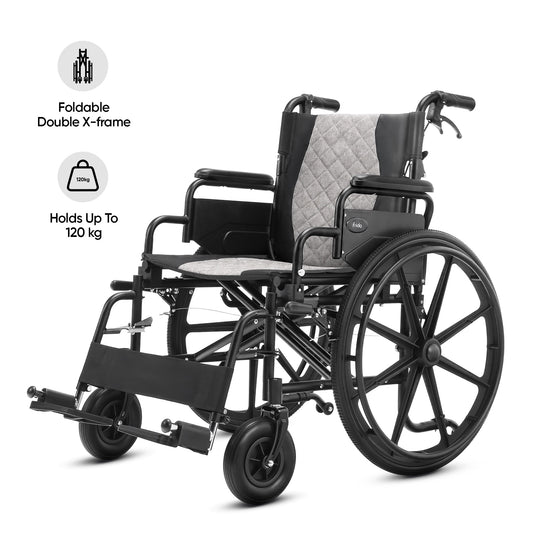 Frido Heavy Duty Foldable Wheelchair