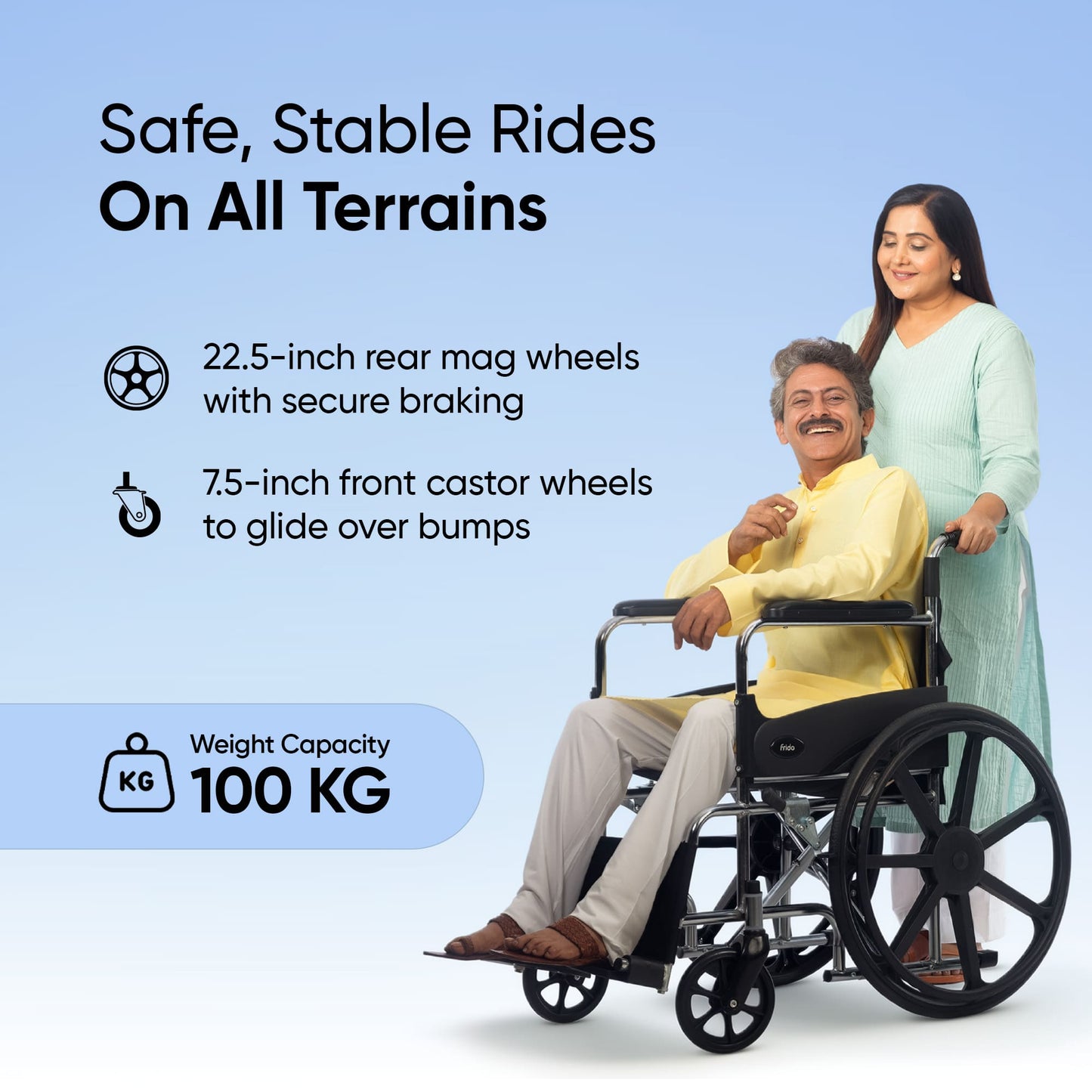 Frido FSS100 | Foldable Wheelchair