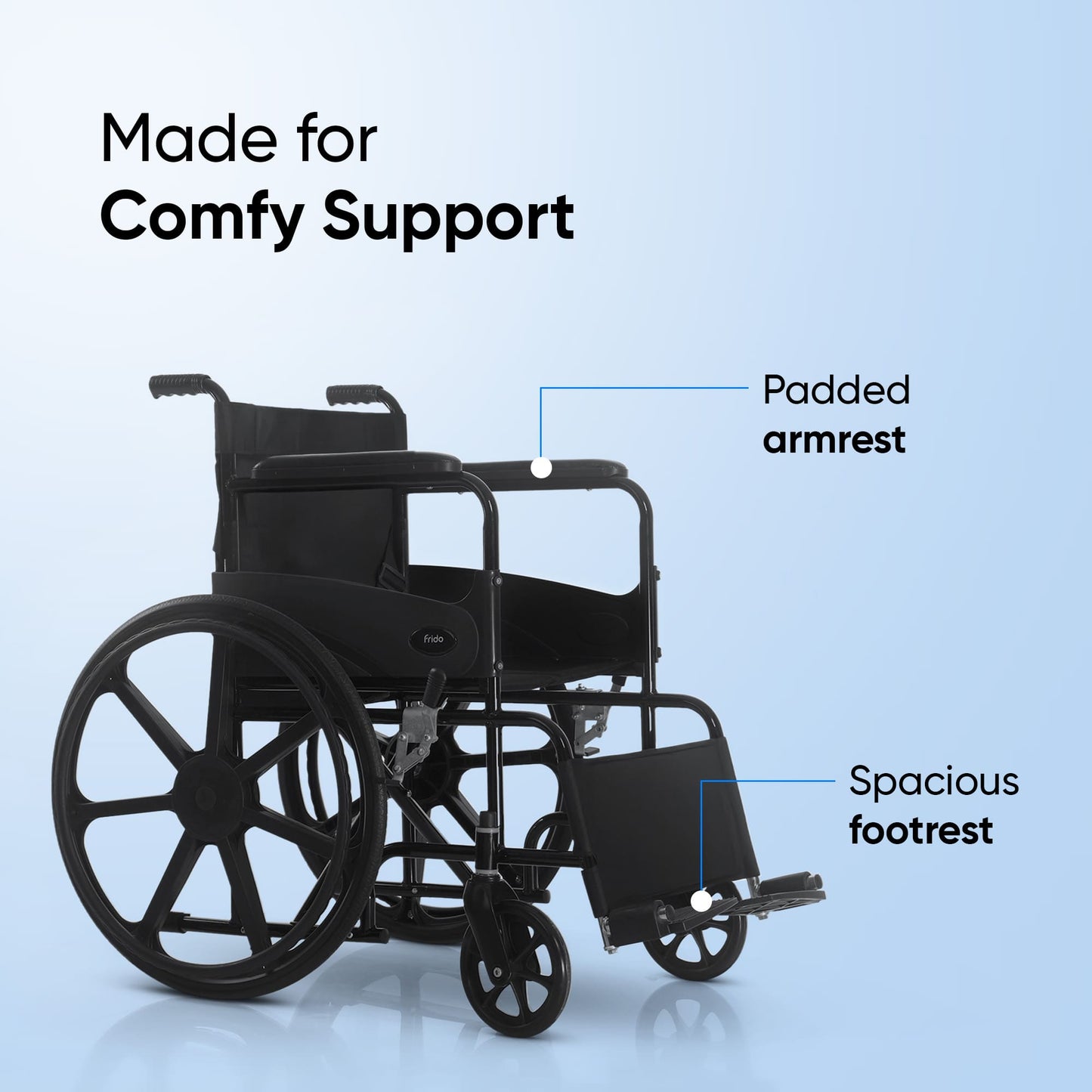 Frido FSS101 | Everyday Foldable Wheelchair