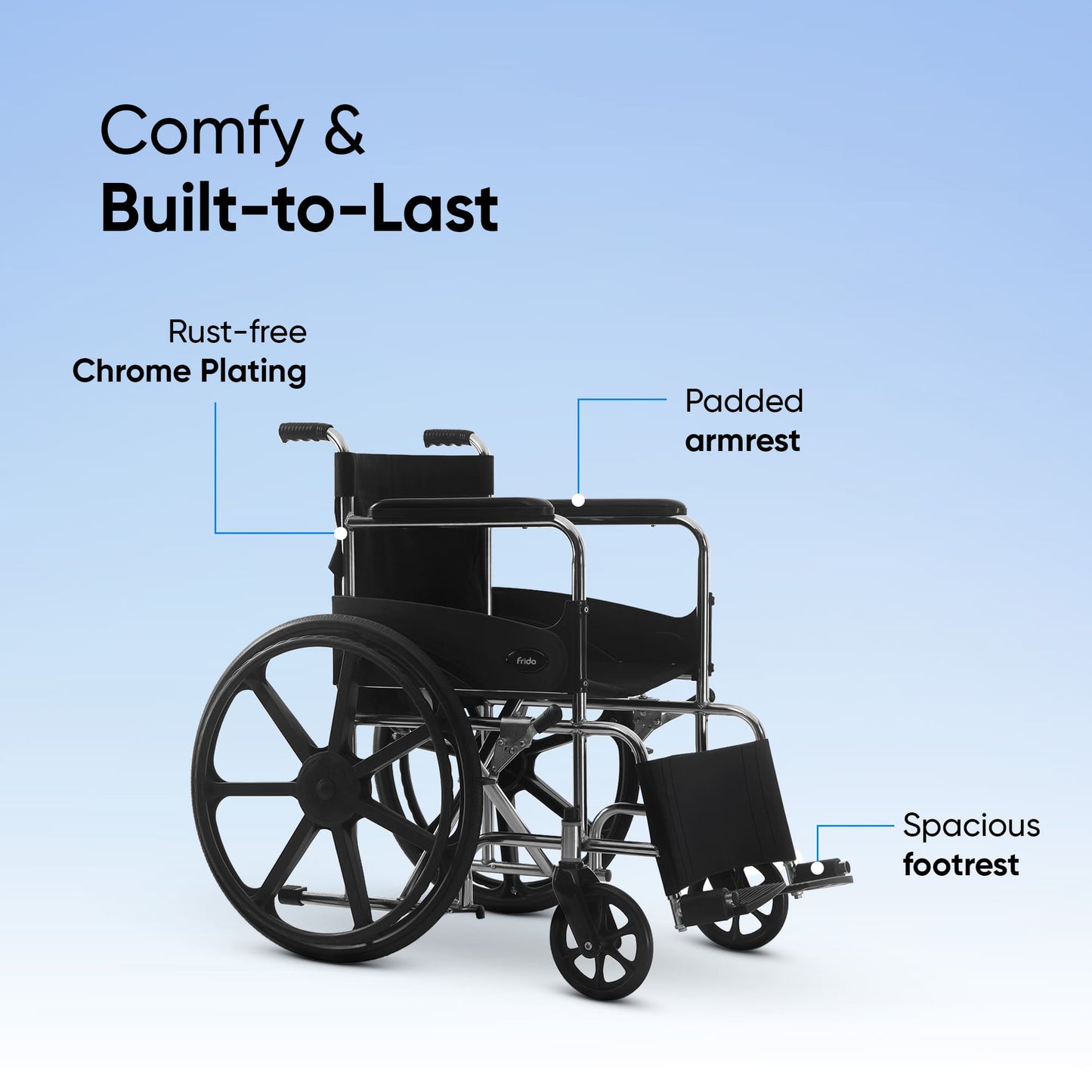 Frido FSS100 | Foldable Wheelchair