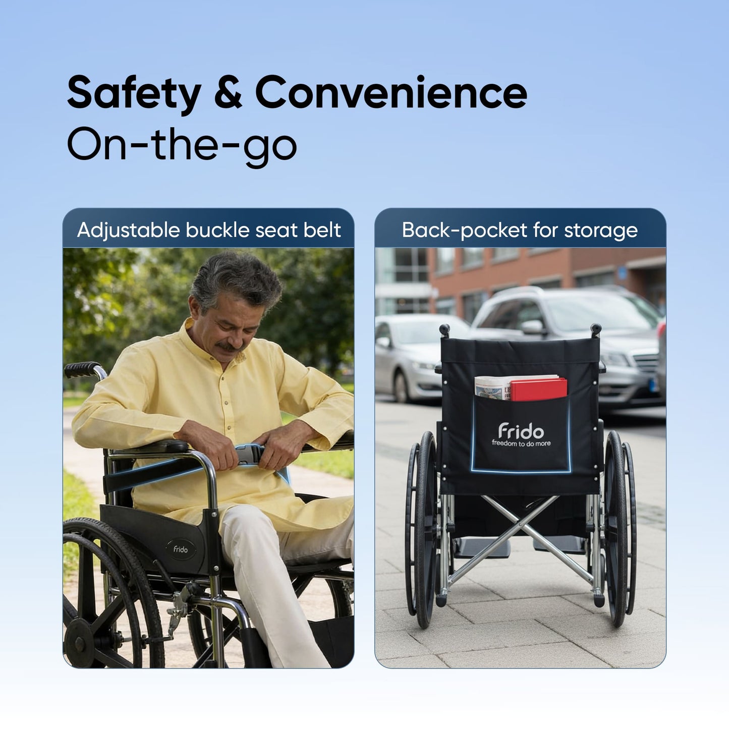 Frido FSS100 | Foldable Wheelchair