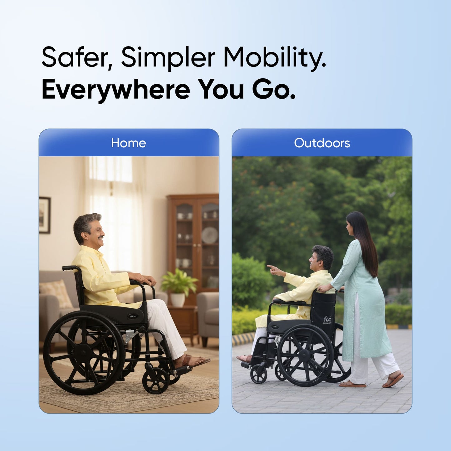 Frido FSS101 | Everyday Foldable Wheelchair