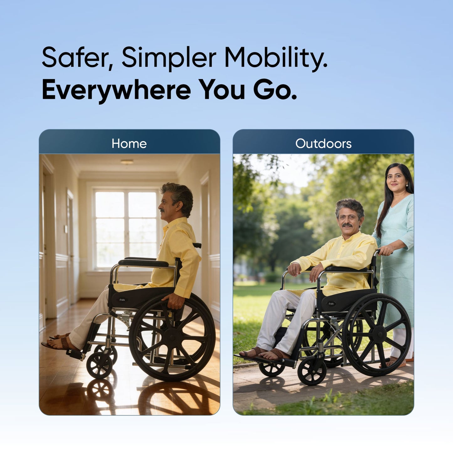 Frido FSS100 | Foldable Wheelchair