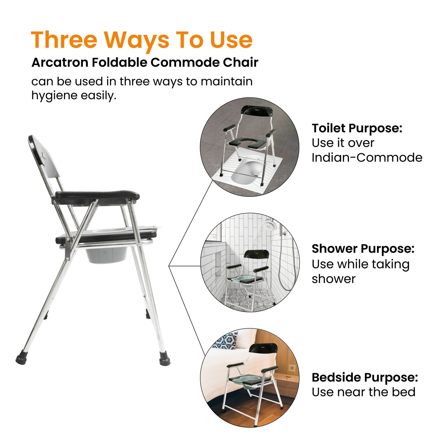 Frido Foldable Shower chair
